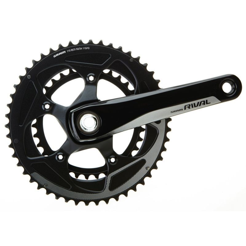 Bielas Sram Rival BB30 Yaw 50/34d 11v Sin Cazoletas 170mm Negro