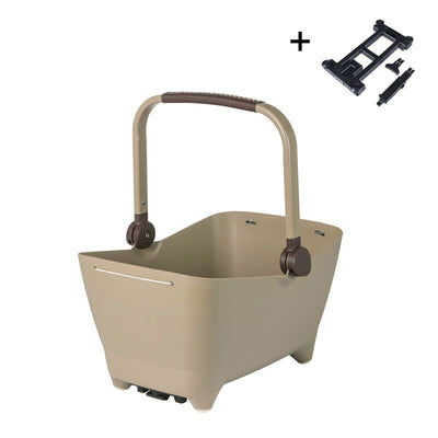Cesta Perros Basil Buddy Placa MIK 2.0 32L 22x37x22cm Plástico Beige